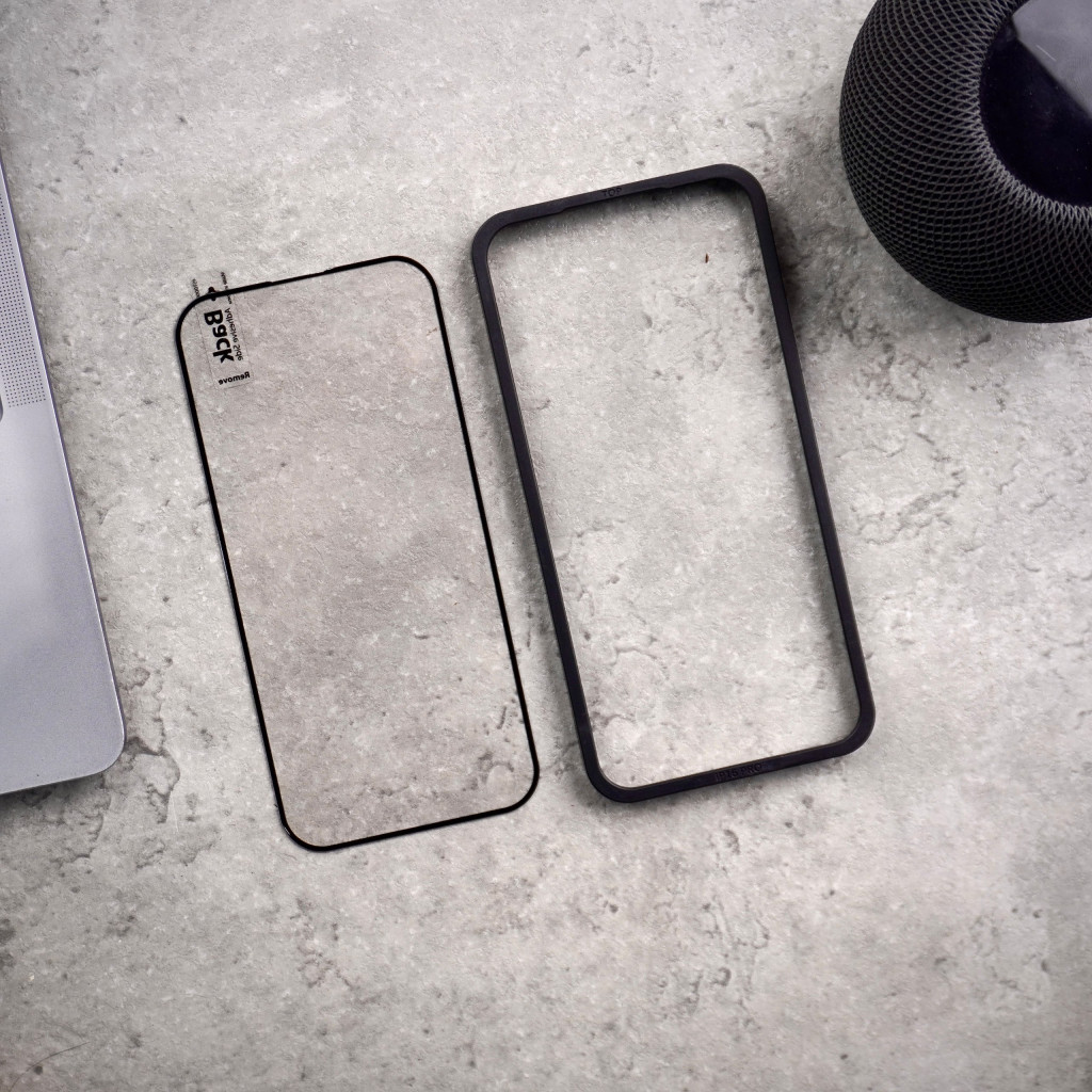 Transparent Bumper Shockproof Case For iPhone 16 Pro + Tempered Glass Transparent Bumper Shockproof Case For iPhone 16 Pro + Tempered Glass