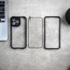 Transparent Bumper Shockproof Case For iPhone 15 Pro + Tempered Glass Transparent Bumper Shockproof Case For iPhone 15 Pro + Tempered Glass