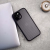 Carbon Shield Stripe Case Black for iPhone 14 + Tempered Glass Protection + Camera Lens Protector