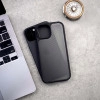 Carbon Shield Stripe Case Black for iPhone 14 + Tempered Glass Protection + Camera Lens Protector
