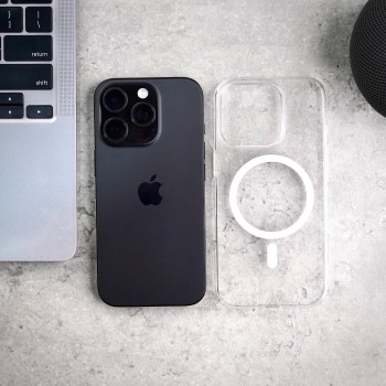 Anti Yellow Clear Case for iPhone 15 Plus – MagSafe, Scratch Resistant